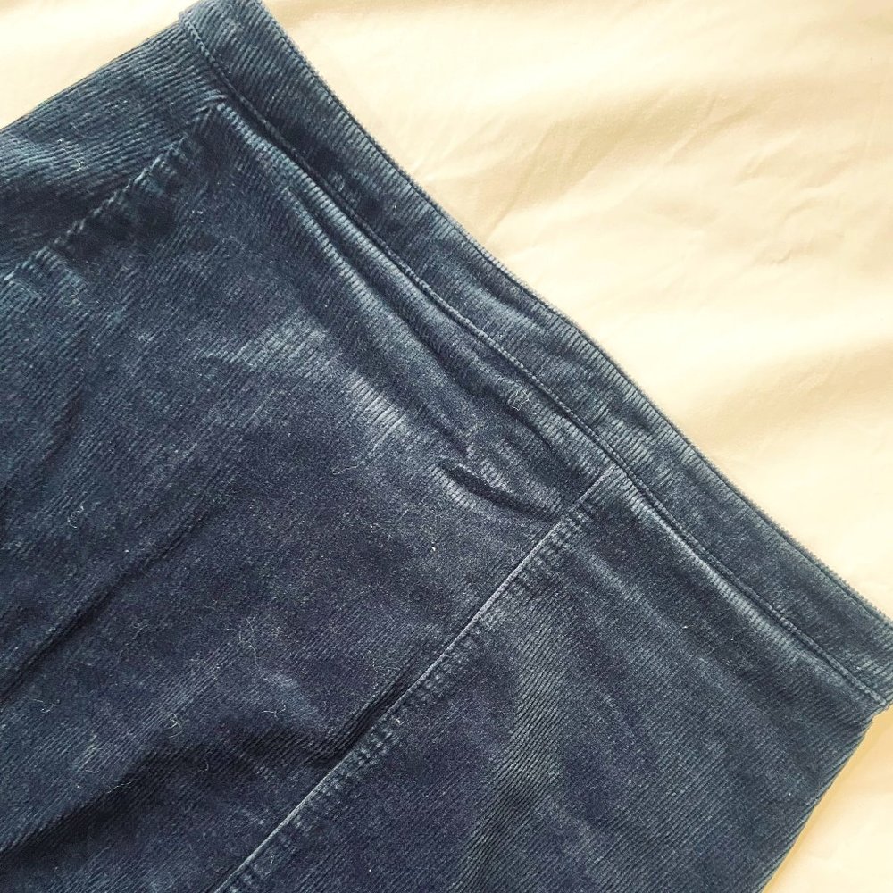 Forever 21 Navy Blue Corduroy Mini Skirt